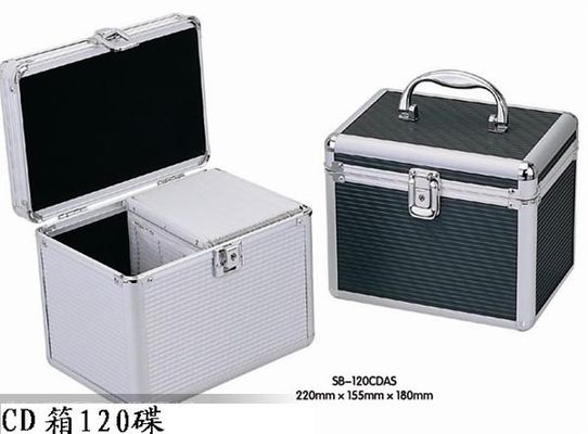 軽量の銀製の CD および DVD の貯蔵の場合の家のための CD 収納箱